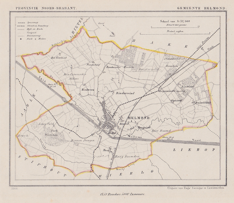 afbeelding van Kuyperkaart Gemeente Helmond van Kuyper (Kuijper)