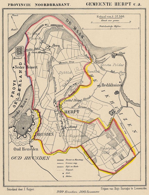 afbeelding van Kuyperkaart Gemeente Herpt c.a. van Kuyper (Kuijper)