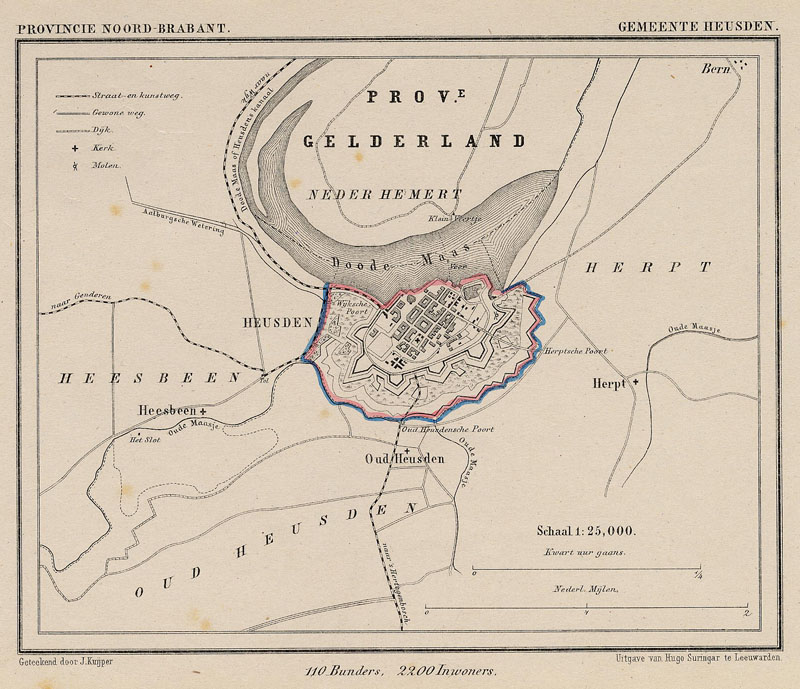 afbeelding van Kuyperkaart Gemeente Heusden van Kuyper (Kuijper)