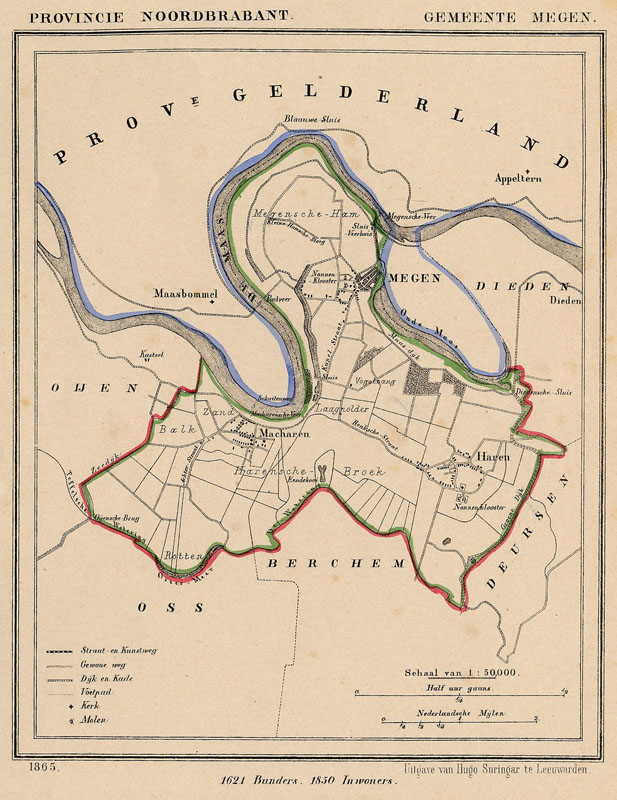 afbeelding van Kuyperkaart Gemeente Megen van Kuyper (Kuijper)