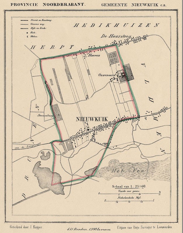 afbeelding van Kuyperkaart Gemeente Nieuwkuik c.a. van Kuyper (Kuijper)