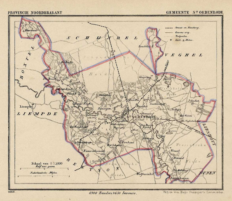 afbeelding van Kuyperkaart Gemeente Sint Oedenrode van Kuyper (Kuijper)