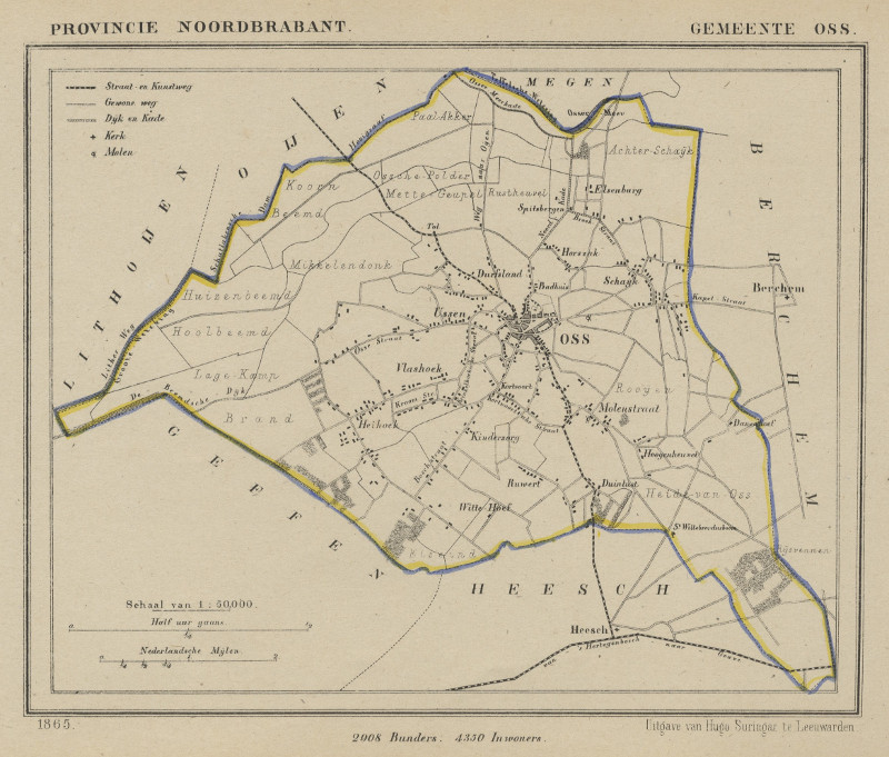 afbeelding van Kuyperkaart Gemeente Oss van Kuyper (Kuijper)