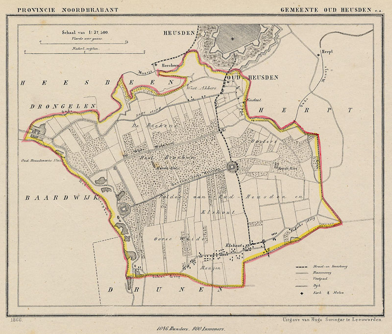 afbeelding van Kuyperkaart Gemeente Oud Heusden c.a. van Kuyper (Kuijper)