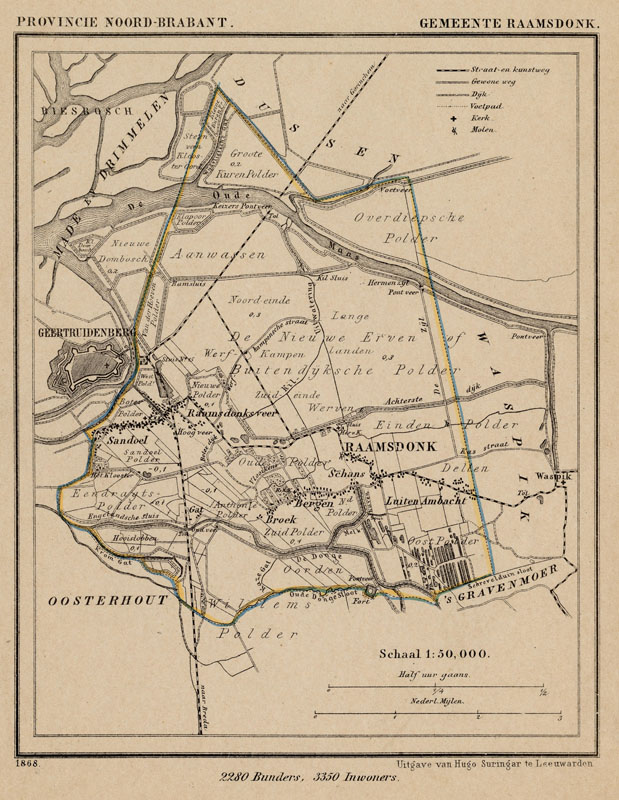 afbeelding van Kuyperkaart Gemeente Raamsdonk van Kuyper (Kuijper)