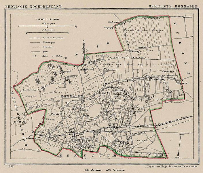 afbeelding van Kuyperkaart Gemeente Rosmalen van Kuyper (Kuijper)