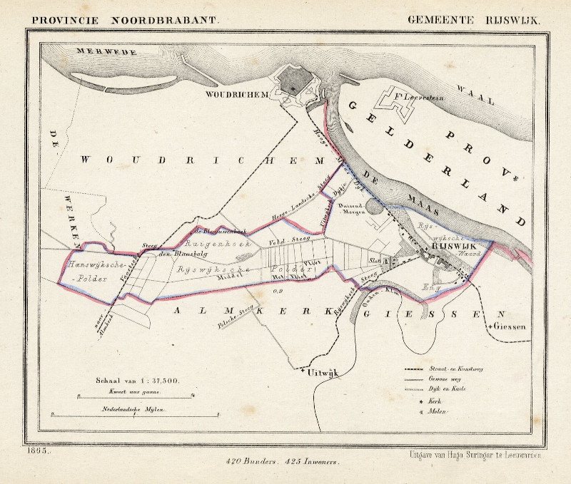 afbeelding van Kuyperkaart Gemeente Rijswijk van Kuyper (Kuijper)