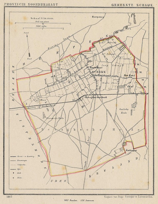 afbeelding van Kuyperkaart Gemeente Schaijk van Kuyper (Kuijper)