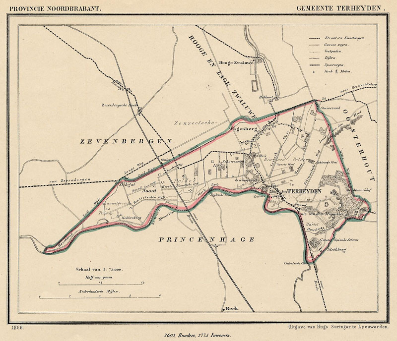 afbeelding van Kuyperkaart Gemeente Terheyden van Kuyper (Kuijper)