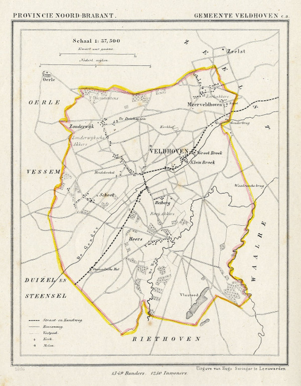 afbeelding van Kuyperkaart Gemeente Veldhoven c.a. van Kuyper (Kuijper)