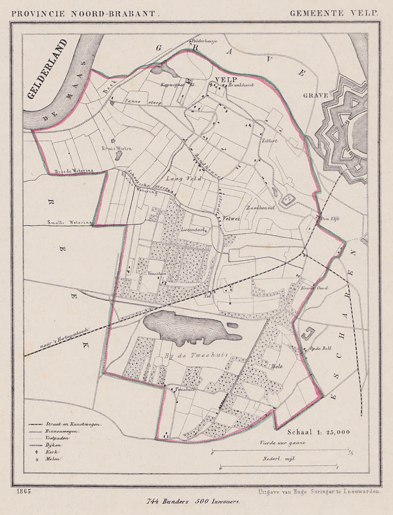 afbeelding van Kuyperkaart Gemeente Velp van Kuyper (Kuijper)