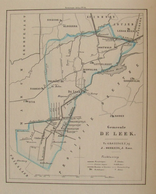 afbeelding van Kuyperkaart Gemeente Leek (De Leek) van Fehse