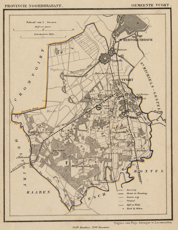 afbeelding van Kuyperkaart Gemeente Vught van Kuyper (Kuijper)