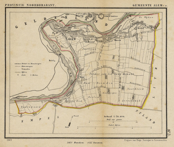 afbeelding van Kuyperkaart Gemeente Alem c.a. van Kuyper (Kuijper)