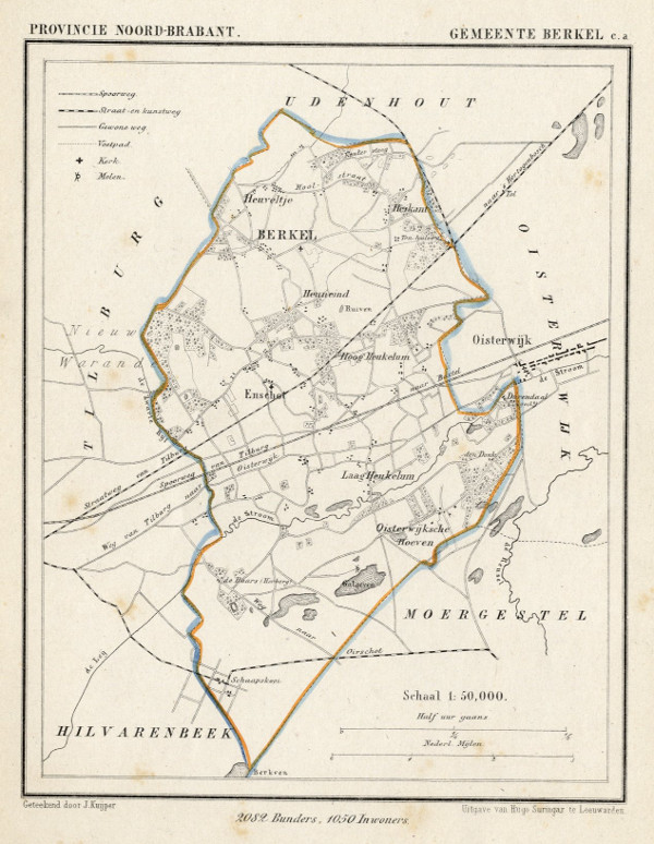 afbeelding van Kuyperkaart Gemeente Berkel c.a. van Kuyper (Kuijper)