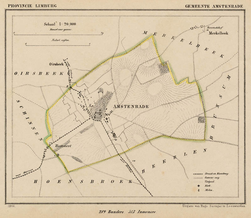 afbeelding van Kuyperkaart Gemeente Amstenrade van Kuyper (Kuijper)