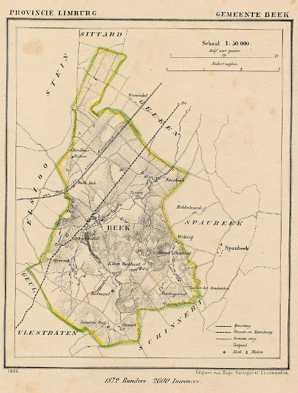 afbeelding van Kuyperkaart Gemeente Beek van Kuyper (Kuijper)