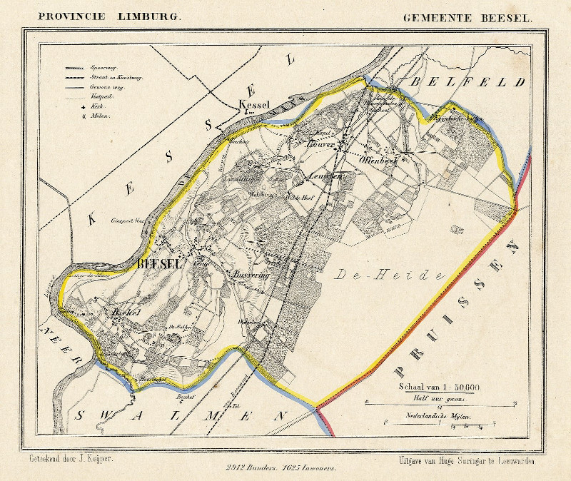 afbeelding van Kuyperkaart Gemeente Beesel van Kuyper (Kuijper)