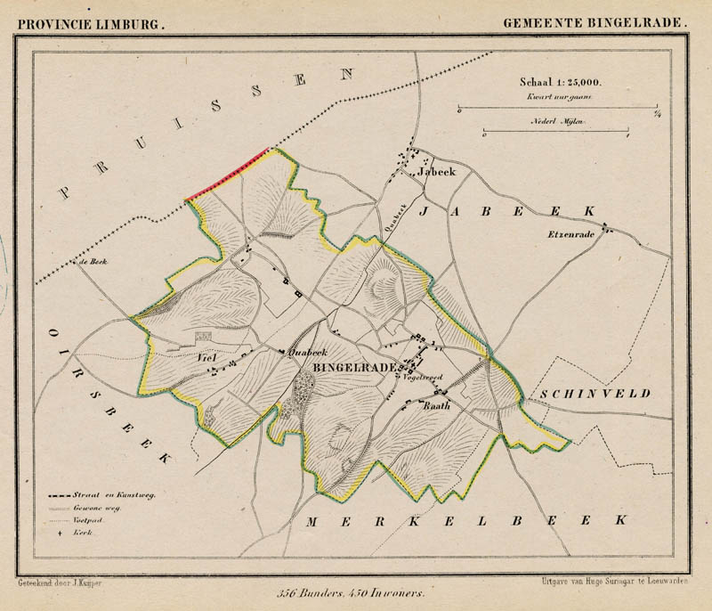 afbeelding van Kuyperkaart Gemeente Bingelrade van Kuyper (Kuijper)