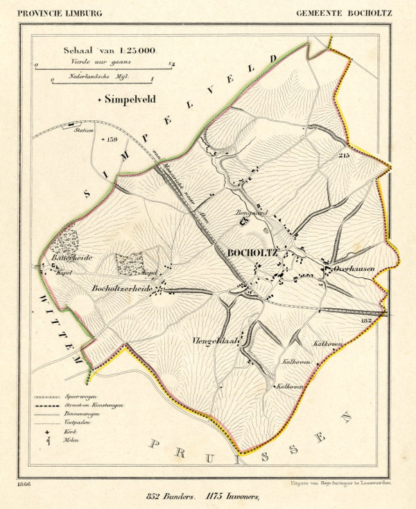 afbeelding van Kuyperkaart Gemeente Bocholtz van Kuyper (Kuijper)