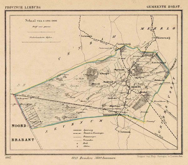 afbeelding van Kuyperkaart Gemeente Horst van Kuyper (Kuijper)