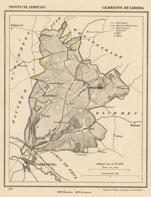 afbeelding van Kuyperkaart Gemeente Hulsberg van Kuyper (Kuijper)