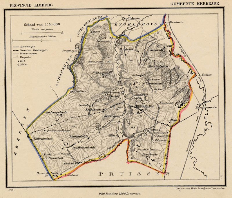 afbeelding van Kuyperkaart Gemeente Kerkrade van Kuyper (Kuijper)