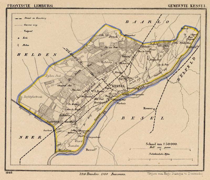 afbeelding van Kuyperkaart Gemeente Kessel van Kuyper (Kuijper)