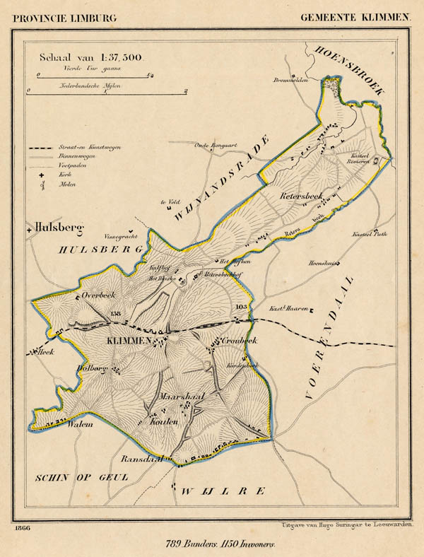 afbeelding van Kuyperkaart Gemeente Klimmen van Kuyper (Kuijper)