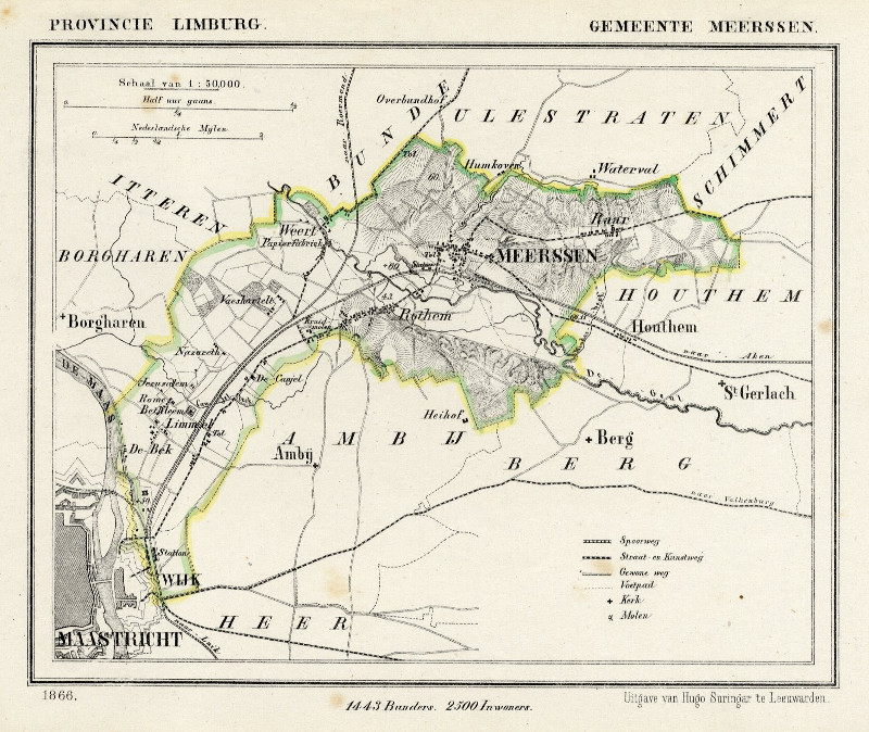 afbeelding van Kuyperkaart Gemeente Meerssen van Kuyper (Kuijper)