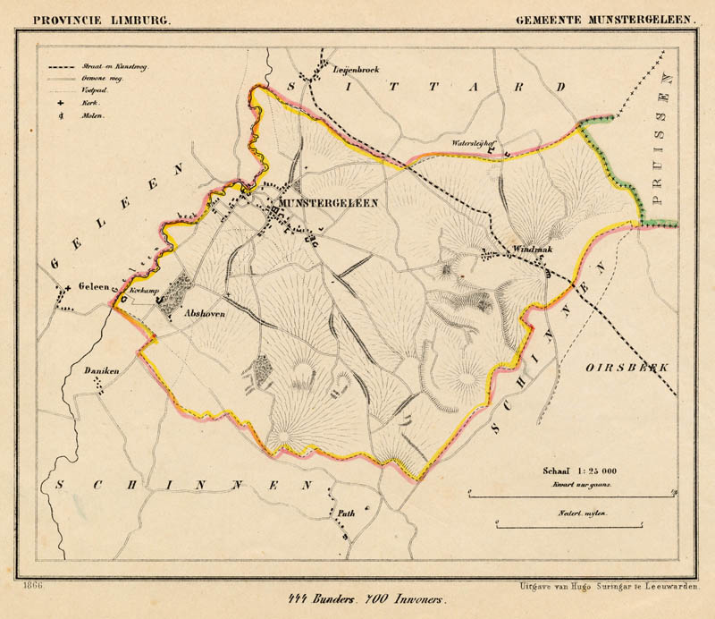 afbeelding van Kuyperkaart Gemeente Munstergeleen van Kuyper (Kuijper)