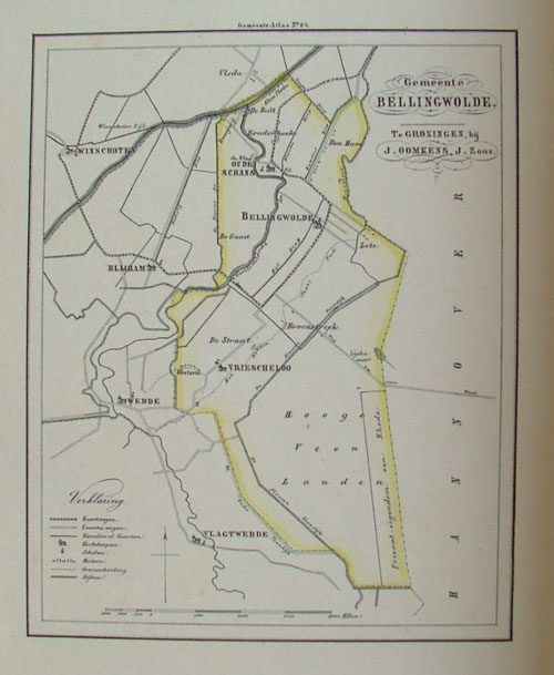 afbeelding van Kuyperkaart Gemeente Bellingwolde van Fehse