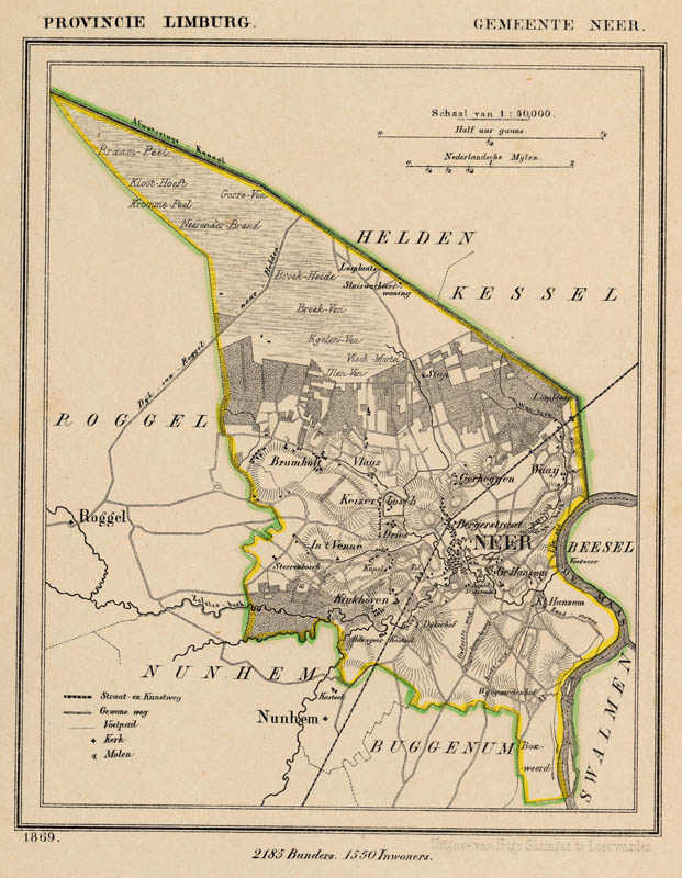 afbeelding van Kuyperkaart Gemeente Neer van Kuyper (Kuijper)