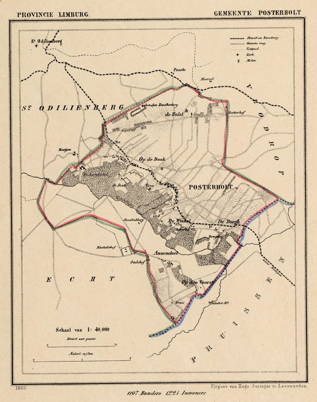 afbeelding van Kuyperkaart Gemeente Posterholt van Kuyper (Kuijper)