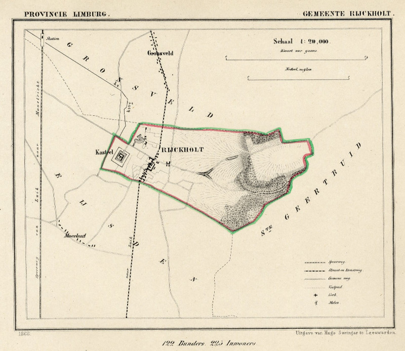 afbeelding van Kuyperkaart Gemeente Rijckholt van Kuyper (Kuijper)