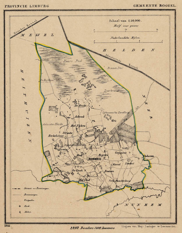 afbeelding van Kuyperkaart Gemeente Roggel van Kuyper (Kuijper)