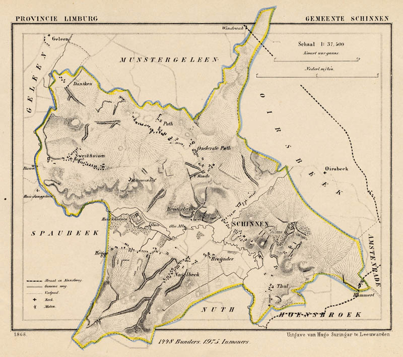 afbeelding van Kuyperkaart Gemeente Schinnen van Kuyper (Kuijper)