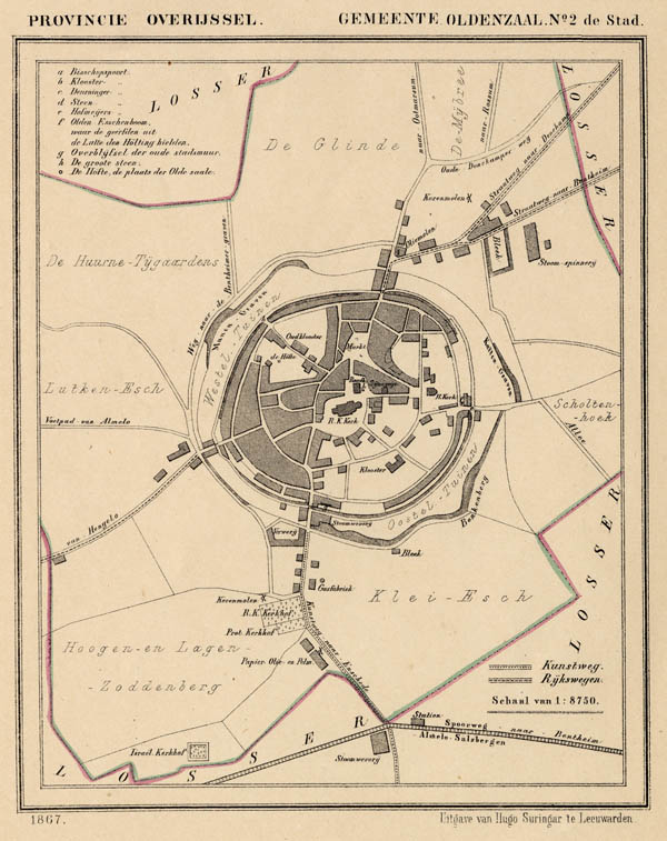 afbeelding van Kuyperkaart Gemeente Oldenzaal-stad van Jacob Kuyper (Kuijper)