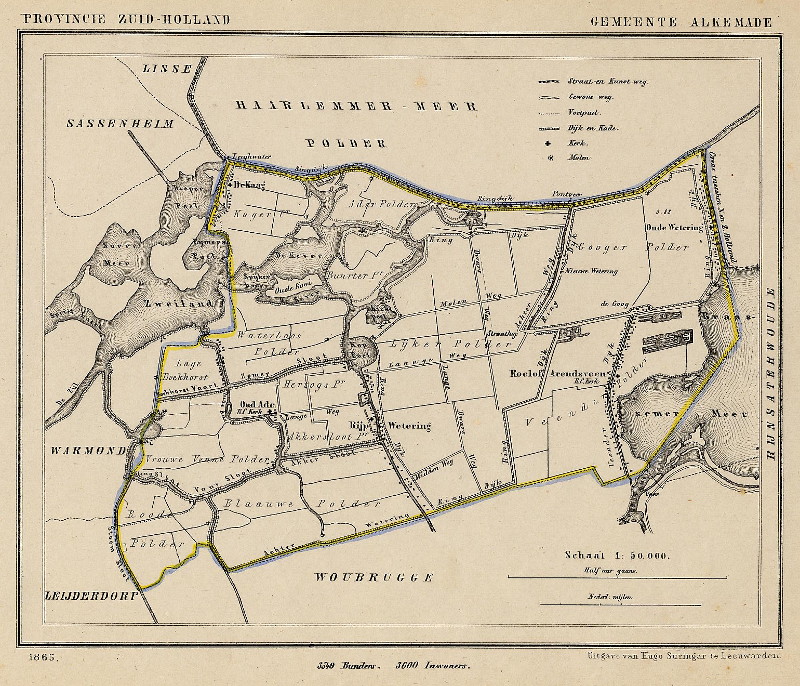 afbeelding van Kuyperkaart Gemeente Alkemade van Kuyper (Kuijper)