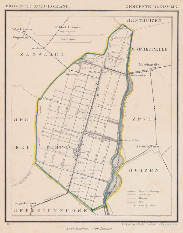 afbeelding van Kuyperkaart Gemeente Bleiswijk van Kuyper (Kuijper)