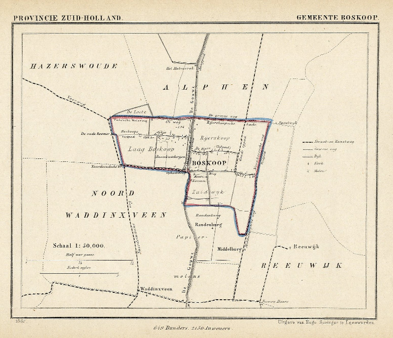 afbeelding van Kuyperkaart Gemeente Boskoop van Kuyper (Kuijper)