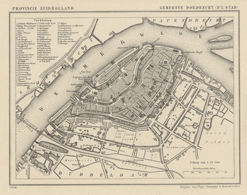 afbeelding van Kuyperkaart Gemeente Dordrecht-stad van Kuyper (Kuijper)