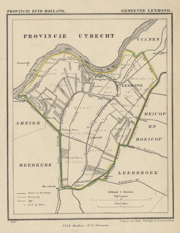 afbeelding van Kuyperkaart Gemeente Lexmond van Kuyper (Kuijper)