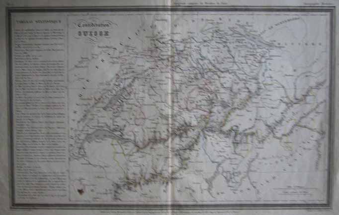 afbeelding van kaart Conféderation Suisse van Giraldon Bovinet