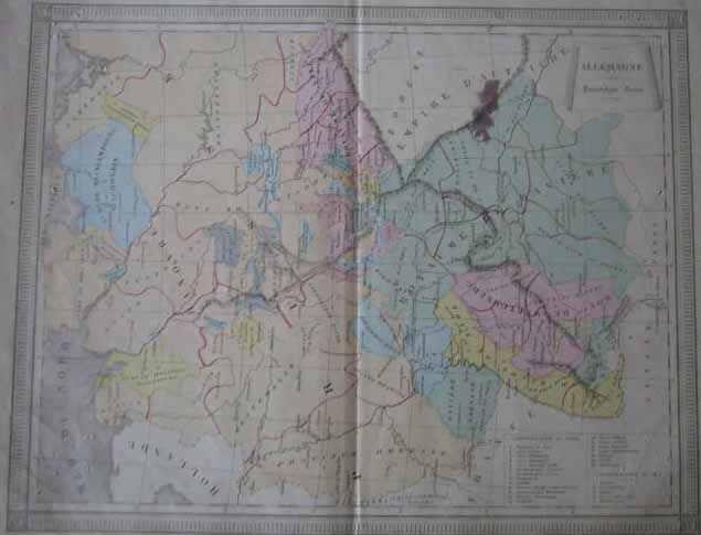 afbeelding van kaart Allemagne van Poussielgue Frêres