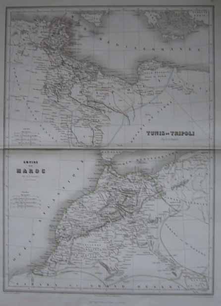 afbeelding van kaart Tunis et Tripoli et Maroc van Sengteller, A.T. Chartier, Isid Dalmont