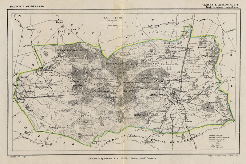 afbeelding van Kuyperkaart Apeldoorn (Kad gem Apeldoorn) van Kuyper (Kuijper)