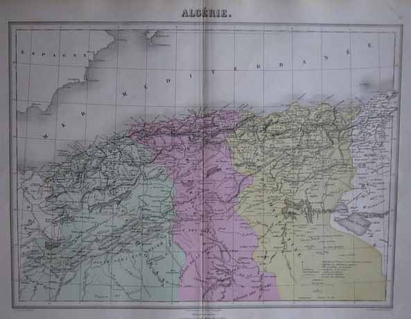 afbeelding van kaart Algérie van Sengteller, A.T. Chartier, Isid Dalmont