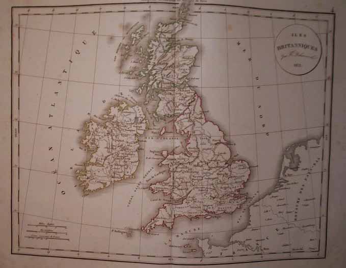 afbeelding van kaart Iles Britanniques van Félix Delamarche