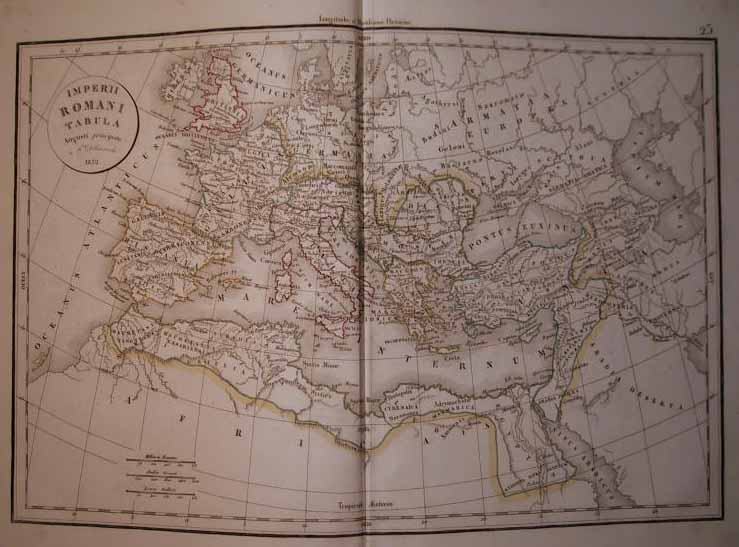 afbeelding van kaart Imperii Romani van Félix Delamarche